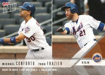 2018 Topps Now #725 Michael Conforto / Todd Frazier Front