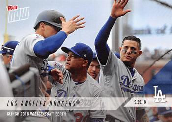2018 Topps Now #807 Los Angeles Dodgers Front