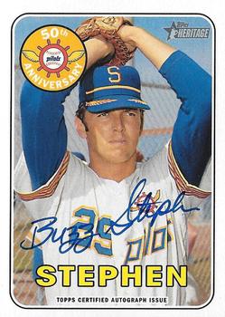2018 Topps Heritage - Seattle Pilots Autographs #SPA-BST Buzz Stephen Front