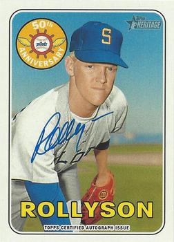 2018 Topps Heritage - Seattle Pilots Autographs #SPA-MR Mike Rollyson Front