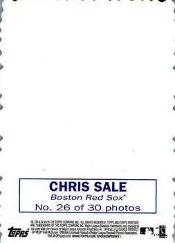 2018 Topps Heritage - 1969 Topps Deckle #26 Chris Sale Back