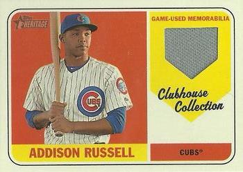 2018 Topps Heritage - Clubhouse Collection Relics #CCR-ARU Addison Russell Front