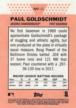 2018 Topps Heritage - New Age Performers #NAP-11 Paul Goldschmidt Back