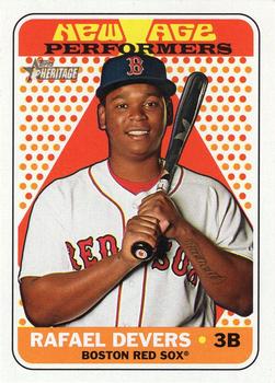 2018 Topps Heritage - New Age Performers #NAP-21 Rafael Devers Front