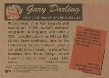 2004 Bowman Heritage #269 Gary Darling Back