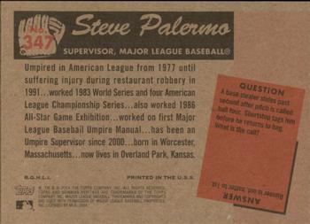 2004 Bowman Heritage #347 Steve Palermo Back
