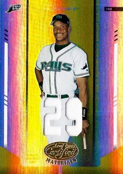 2004 Leaf Certified Materials - Mirror Fabric Gold Number #63 Fred McGriff Front