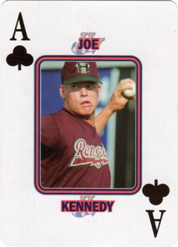 2008 NY State Lottery Hudson Valley Renegades Playing Cards #A♣ Joe Kennedy Front