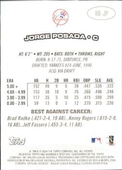 2004 Bowman's Best #BB-JP Jorge Posada Back