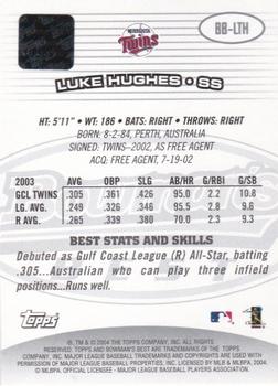 2004 Bowman's Best #BB-LTH Luke Hughes Back