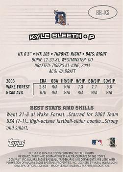 2004 Bowman's Best #BB-KS Kyle Sleeth Back
