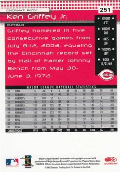 2004 Donruss #251 Ken Griffey Jr. Back