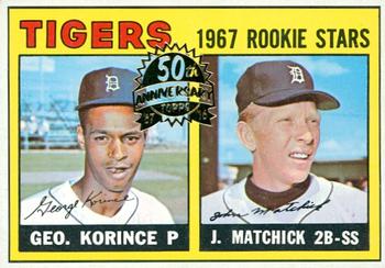 2016 Topps Heritage - 50th Anniversary Buybacks #72 Tigers 1967 Rookie Stars (George Korince / Tom Matchick) Front