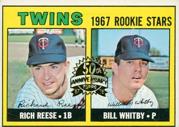 2016 Topps Heritage - 50th Anniversary Buybacks #486 Twins 1967 Rookie Stars (Rich Reese / Bill Whitby) Front