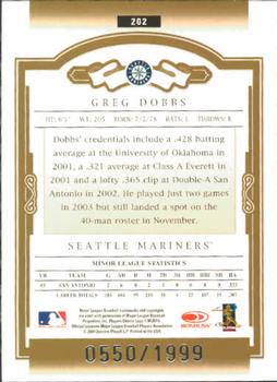 2004 Donruss Classics #202 Greg Dobbs Back