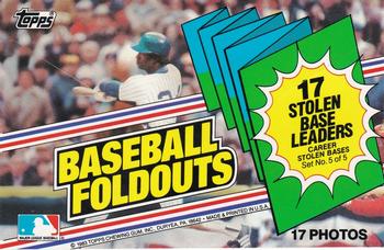 1983 Topps Foldouts - Career Stolen Base Leaders #NNO Garry Maddox / Cover Page Back