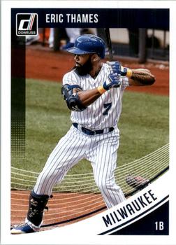 2018 Donruss - Blank Back #NNO Eric Thames Front