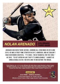 2018 Donruss - All-Stars #AS7 Nolan Arenado Back