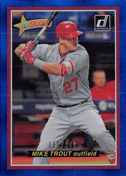 2018 Donruss - All-Stars Blue #AS12 Mike Trout Front