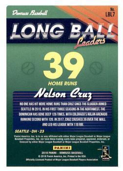 2018 Donruss - Long Ball Leaders Gold #LBL7 Nelson Cruz Back