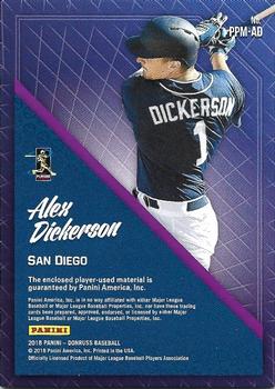 2018 Donruss - Promising Pros Materials #PPM-AD Alex Dickerson Back