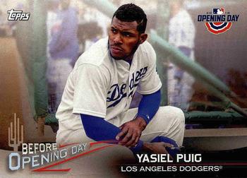 2018 Topps Opening Day - Before Opening Day #BOD-YP Yasiel Puig Front