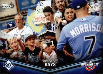 2018 Topps Opening Day - Opening Day #ODB-TBR Tampa Bay Rays Front