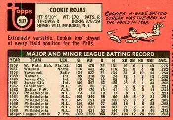 2018 Topps Heritage - 50th Anniversary Buybacks #507 Cookie Rojas Back