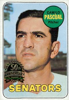 2018 Topps Heritage - 50th Anniversary Buybacks #513 Camilo Pascual Front