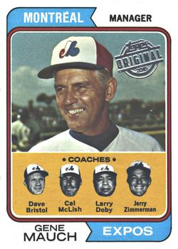 2015 Topps - Topps Originals Buybacks 1974 #531 Expos Field Leaders (Gene Mauch / Larry Doby / Jerry Zimmerman / Dave Bristol / Cal McLish) Front