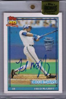 2015 Topps Archives Signature Series - Fred McGriff #140 Fred McGriff Front