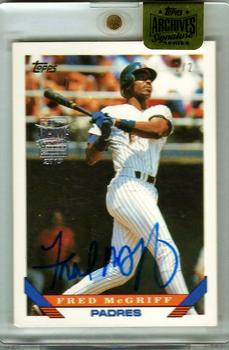 2015 Topps Archives Signature Series - Fred McGriff #30 Fred McGriff Front
