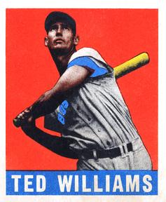 1948-49 Leaf #76 Ted Williams Front