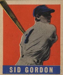 1948-49 Leaf #131 Sid Gordon Front