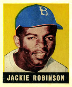 1948-49 Leaf #79 Jackie Robinson Front