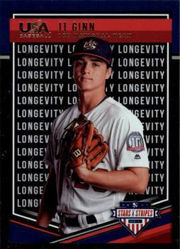 2018 Panini USA Baseball Stars & Stripes - Longevity #38 JT Ginn Front