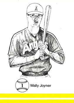 1986 Big Apple California All Stars (Unlicensed) #1 Wally Joyner Front