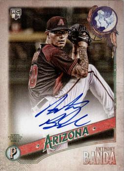 2018 Topps Gypsy Queen - Autographs GQ Logo Swap #GQA-AB Anthony Banda Front