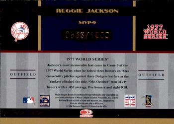 2004 Donruss World Series - MVP #MVP-9 Reggie Jackson Back