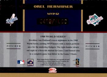 2004 Donruss World Series - MVP #MVP-12 Orel Hershiser Back