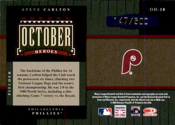 2004 Donruss World Series - October Heroes #OH-18 Steve Carlton Back