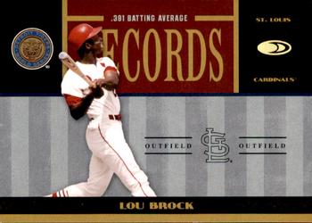 2004 Donruss World Series - Records #RECORDS-1 Lou Brock Front