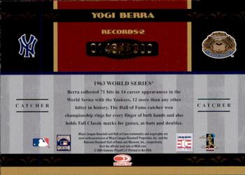 2004 Donruss World Series - Records #RECORDS-2 Yogi Berra Back
