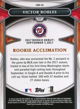 2018 Topps Tribute - 2018 Rookies #18R-10 Victor Robles Back
