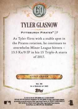 2018 Topps Gypsy Queen - Missing Black Plate #99 Tyler Glasnow Back