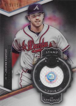 2018 Topps Tribute - Stamp of Approval Relics #SOA-DS Dansby Swanson Front