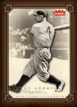 2004 Fleer Greats of the Game #1 Lou Gehrig Front
