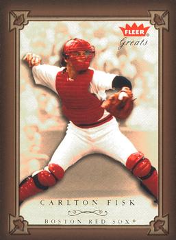2004 Fleer Greats of the Game #36 Carlton Fisk Front