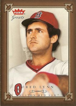 2004 Fleer Greats of the Game #42 Fred Lynn Front