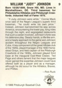 1988 Pittsburgh Negro League Stars #9 William 